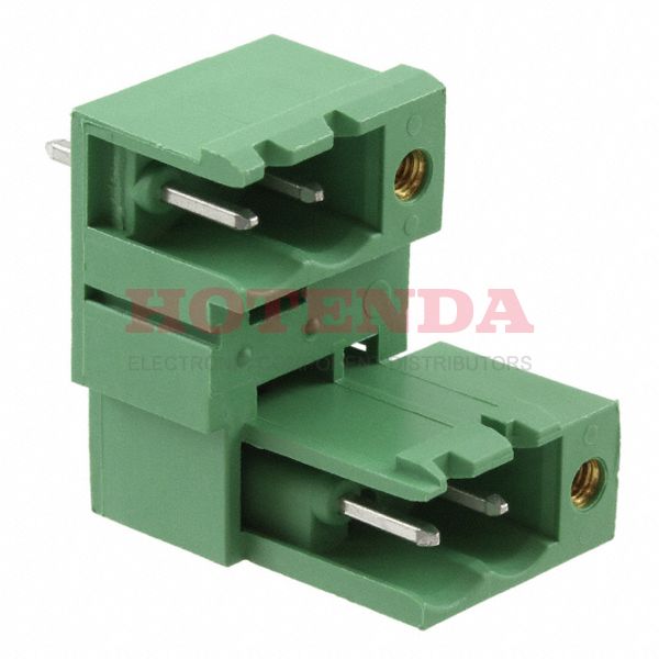 1836480 - Bulk 0.200 5.08mm Green Through Hole Header, Male Pins, Shrouded (2 Side) COMBICON MDSTBV Polybutylene Terephthalate (PBT)