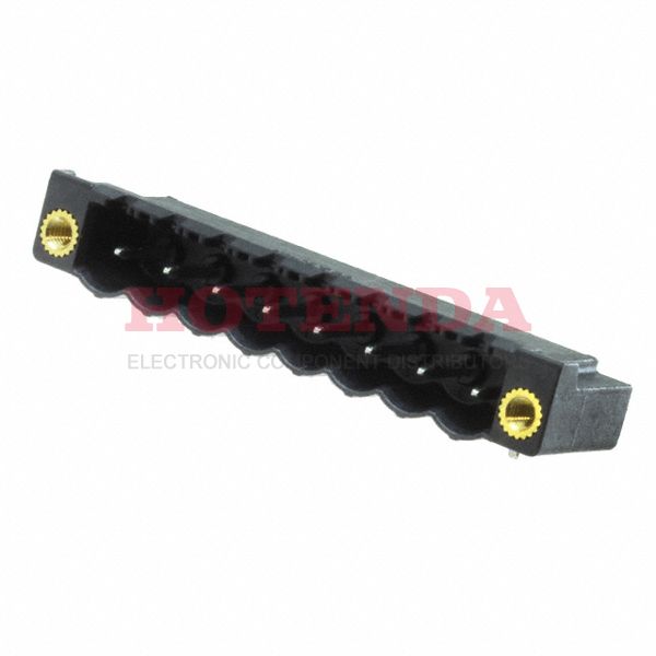1836748 - Bulk 0.197 5.00mm Black 1 Levels Through Hole Header, Male Pins, Shrouded (4 Side) COMBICON CC Liquid Crystal Polymer (LCP) Tin