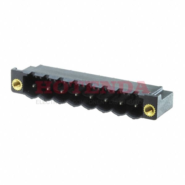 1837420 - Bulk 0.197 5.00mm Black 1 Levels Through Hole Header, Male Pins, Shrouded (4 Side) COMBICON CCV Liquid Crystal Polymer (LCP) Tin Copper Alloy