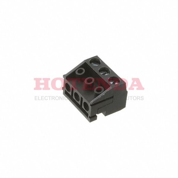 EBJA-03-C-BK - Bulk 0.197 5.00mm Black 1 Levels Free Hanging (In-Line) Plug for Unshrouded Header EB Polybutylene Terephthalate (PBT) Nickel Phosphor Bronze