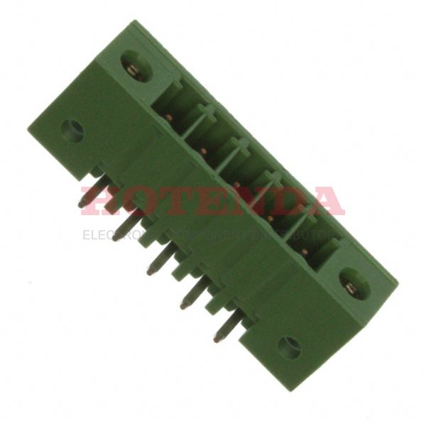 284539-5 - 5 Position 3.50 mm Right Angle Euro Style Terminal Block