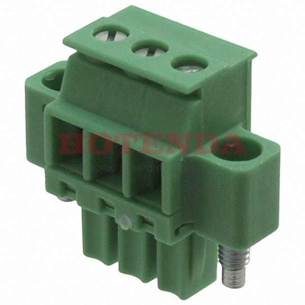 1828508 - Pluggable Terminal Blocks 3 Pos 3.81mm pitch Plug 28-16 AWG Screw
