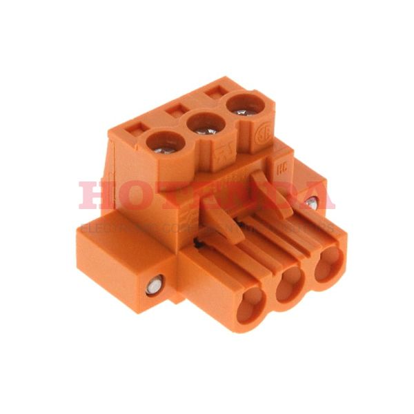 1944100000 - WEIDMULLER 1944100000 Pluggable Terminal Block, 5.08 mm, 3 Ways, 26 AWG, 12 AWG, 4 mm, Screw