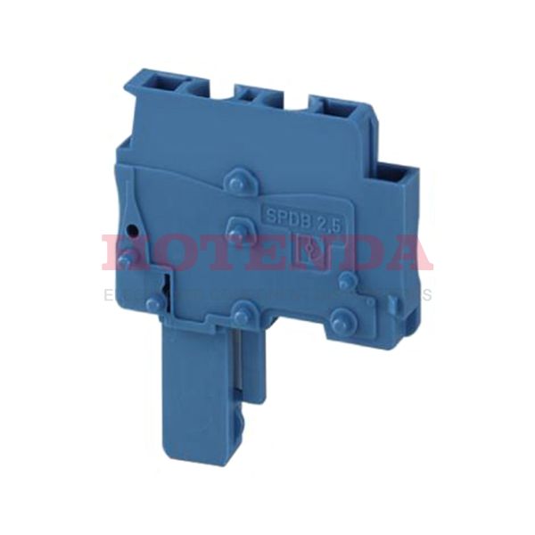 3043239 - Bulk Blue 1 (Mate), 2 (Input) Levels Free Hanging (In-Line) Plug, Female Sockets CLIPLINE COMBI SPDB Polyamide (PA), Nylon