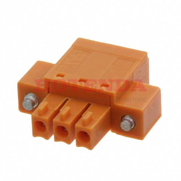 1970330000 - TERM BLOCK PLUG 3POS STR 3.81MM