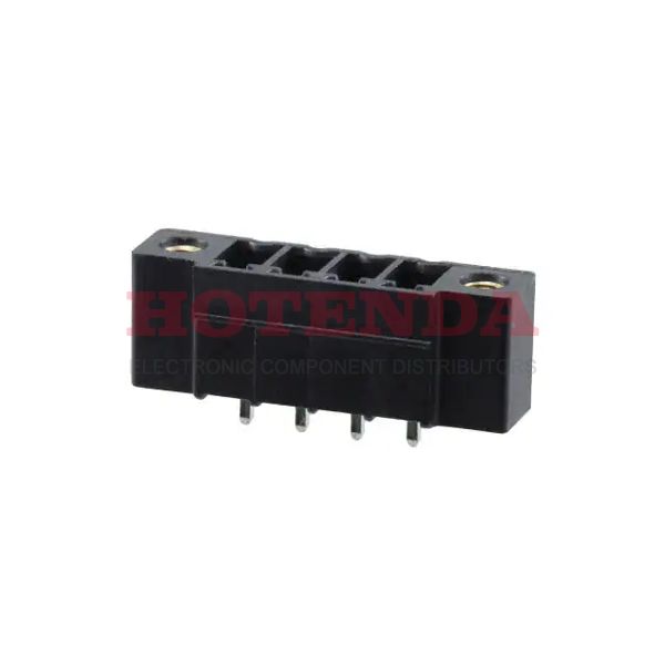 1707654 - Pluggable Terminal Blocks 4 Pos 3.81mm pitch Through Hole Header