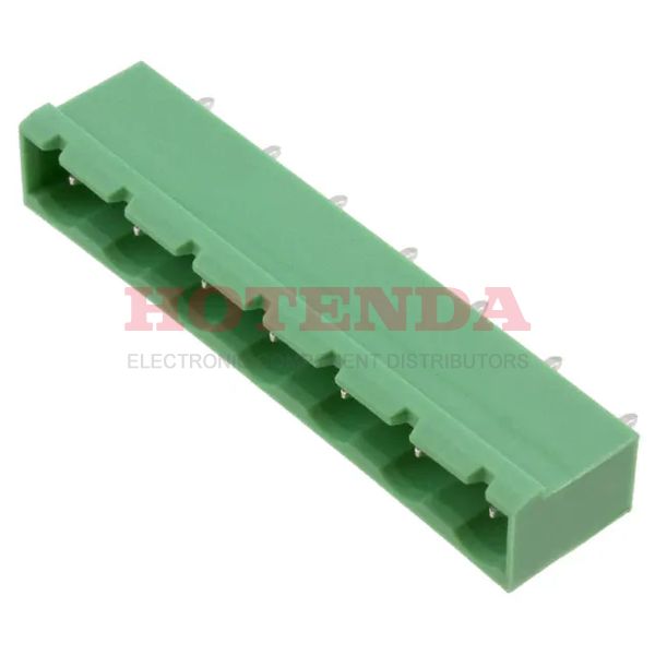 1766822 - Bulk 0.300 7.62mm Green 1 Levels Through Hole Header, Male Pins, Shrouded (4 Side) COMBICON GMSTBVA Polyamide (PA), Nylon Tin