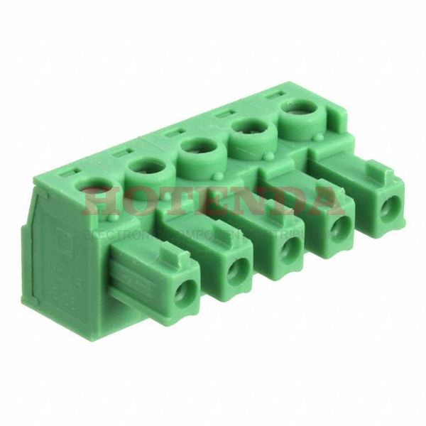 1836105 - Pluggable Terminal Blocks 5 Pos 5.08mm pitch Plug 28-16 AWG Screw