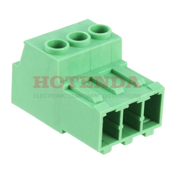 1709050 - Conn Terminal Blocks F 3 POS 7.62mm Screw RA Cable Mount 41A