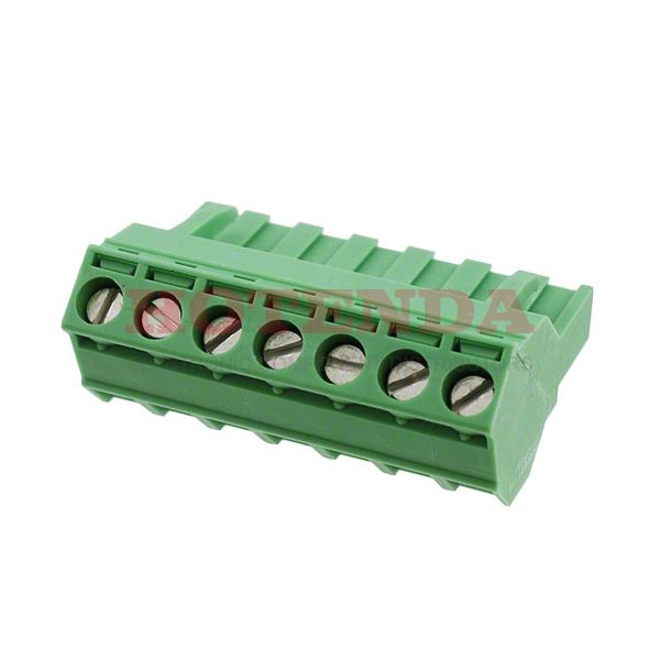 1826335 - Bulk 0.200 5.08mm Green 1 Levels Free Hanging (In-Line) Plug, Female Sockets COMBICON SMSTB Polyamide (PA), Nylon