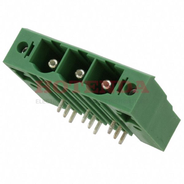 1913727 - Conn Shrouded Header HDR 3 POS 10.16mm Solder RA Thru-Hole