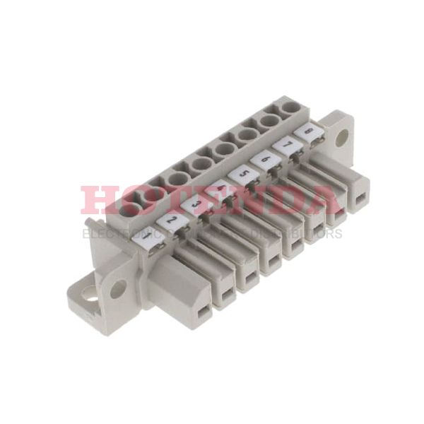 1612140000 - TERM BLOCK PLUG 8POS 90DEG 7MM