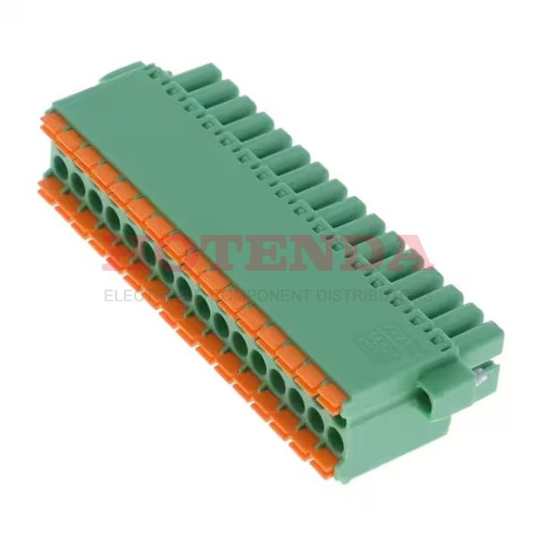 1790438 - Pluggable Terminal Blocks 16 Pos 3.5mm Dbl Row Plug 24-16AWG Spring