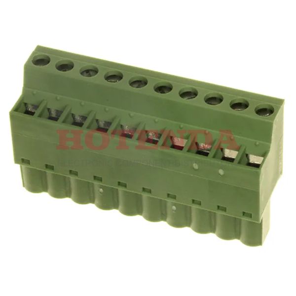 1777361 - Bulk 0.200 5.08mm Green 1 Levels Free Hanging (In-Line) Plug, Female Sockets COMBICON FRONT-MSTB Polyamide (PA), Nylon Tin Copper