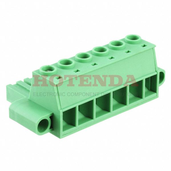 1913617 - Bulk 0.400 10.16mm Green 1 Levels Free Hanging (In-Line) Plug, Female Sockets COMBICON PC Polyamide (PA), Nylon