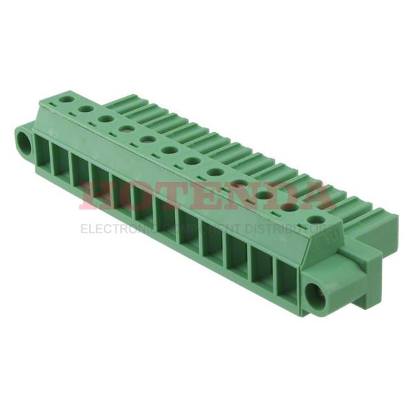 1827583 - Pluggable Terminal Blocks 12 Pos 7.62mm pitch Plug 24-10 AWG Screw