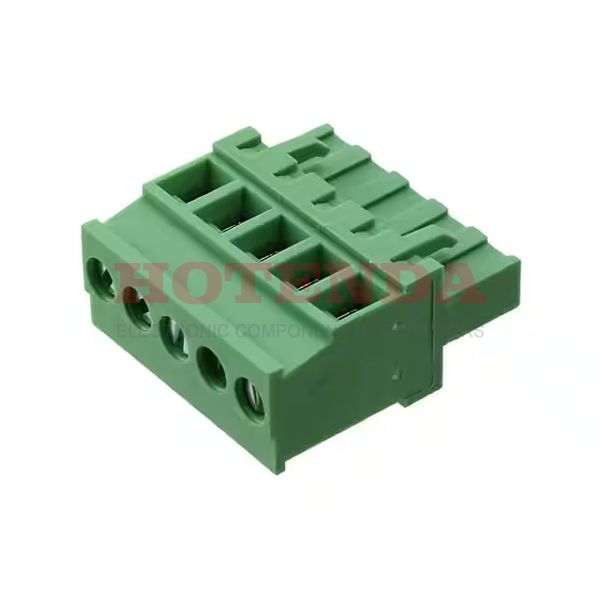 0395238005 - Conn Eurostyle Block F 5 POS 5mm Screw ST Cable Mount 15A/Contact