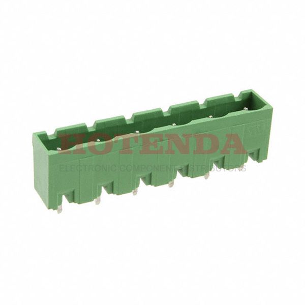 796980-6 - Conn Shrouded Header HDR 6 POS 7.62mm Solder ST Thru-Hole