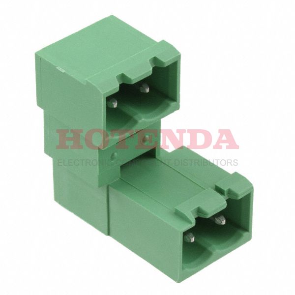 1845332 - Bulk 0.200 5.08mm Green Through Hole Header, Male Pins, Shrouded (4 Side) COMBICON MDSTBVA Polybutylene Terephthalate (PBT)