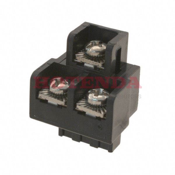 FXPT03200 - Bulk 0.200 5.08mm Black 2 Levels Free Hanging (In-Line) Plug, Female Sockets FXP FlexiPlug® Polyphenylene Oxide (PPO) Tin Copper Alloy