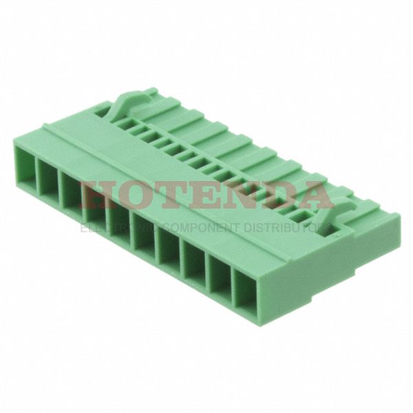 1808890 - Bulk 0.200 5.08mm Green 1 Levels Free Hanging (In-Line) Plug Housing for Female Sockets COMBICON MSTBC Polyamide (PA), Nylon