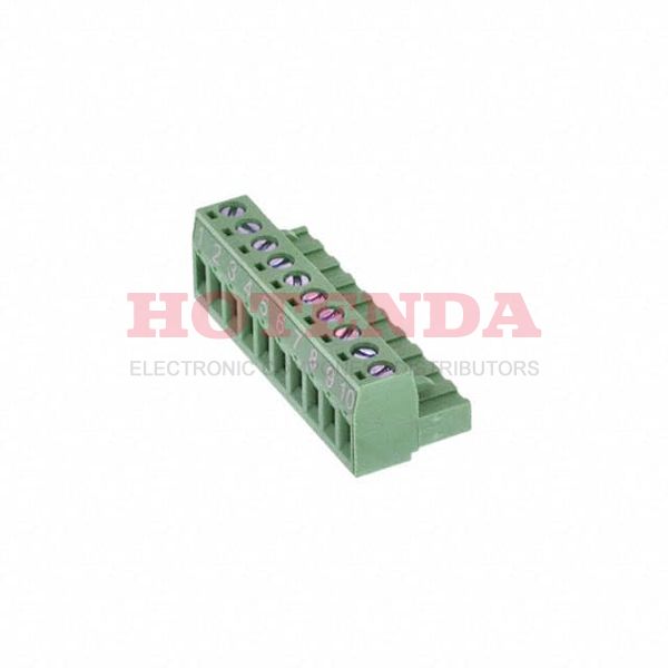 0395305110 - Conn Eurostyle Block F 10 POS 5.08mm Screw RA Cable Mount 15A/Contact