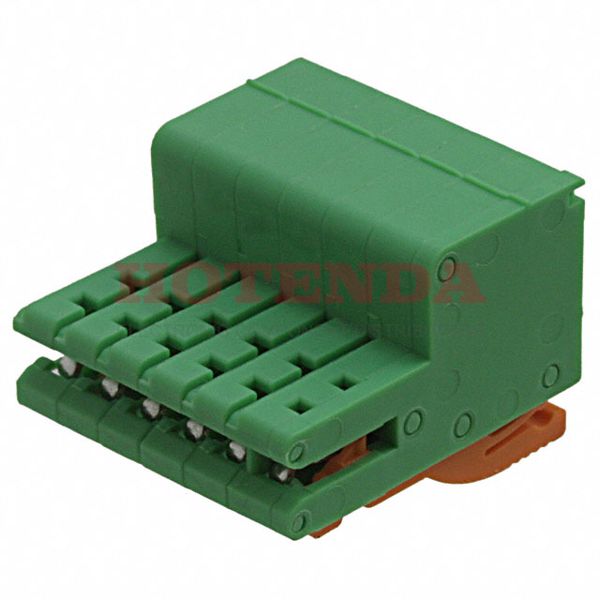 1893724 - Bulk 0.138 3.50mm Green 1 Levels Free Hanging (In-Line) Plug, Card Edge COMBICON ZEC Polyamide (PA), Nylon
