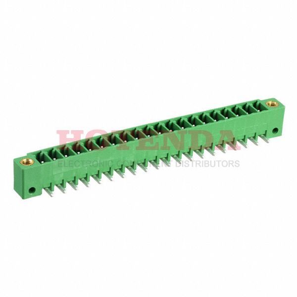 1843978 - Bulk 0.138 3.50mm Green 1 Levels Through Hole Header, Male Pins, Shrouded (4 Side) COMBICON MC Polybutylene Terephthalate (PBT) Tin