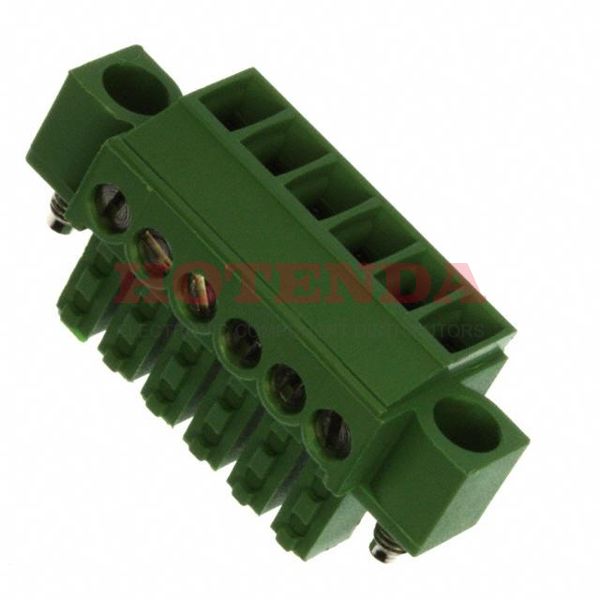 284510-6 - Conn Terminal Block PL 6 POS 3.5mm Solder RA Thru-Hole 11A/Contact