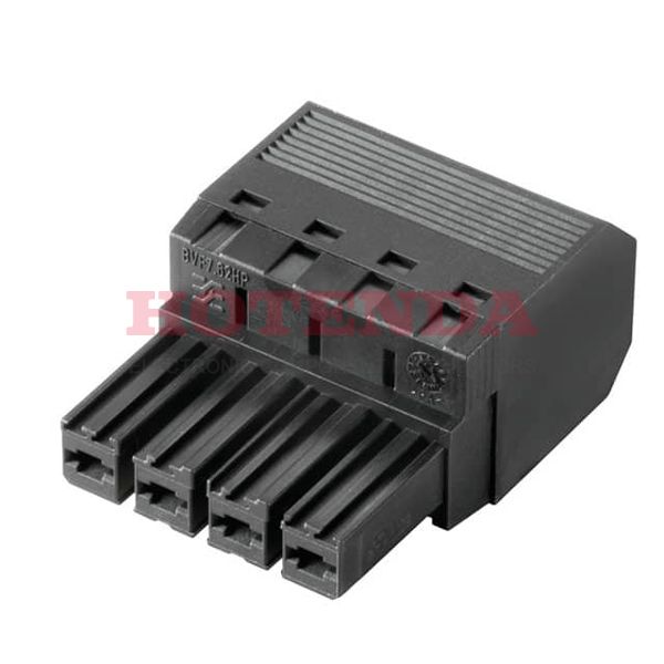 1060410000 - TERM BLOCK PLUG 4POS STR 7.62MM