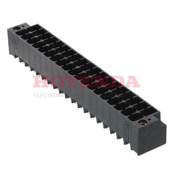 1787564 - Bulk 0.138 3.50mm Black 2 Levels Through Hole Header, Male Pins, Shrouded (4 Side) COMBICON DMCV Liquid Crystal Polymer (LCP)