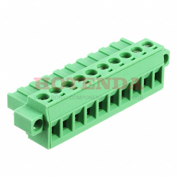 1805372 - Conn Terminal Blocks F 10 POS 5.08mm Screw RA Panel Mount 12A
