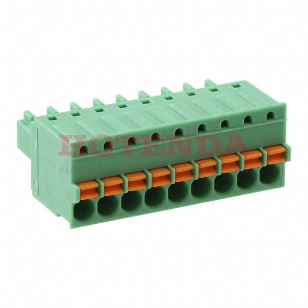 1939976 - Bulk 0.138 3.50mm Green 1 Levels Free Hanging (In-Line) Plug, Female Sockets COMBICON FK-MCP Polyamide (PA), Nylon