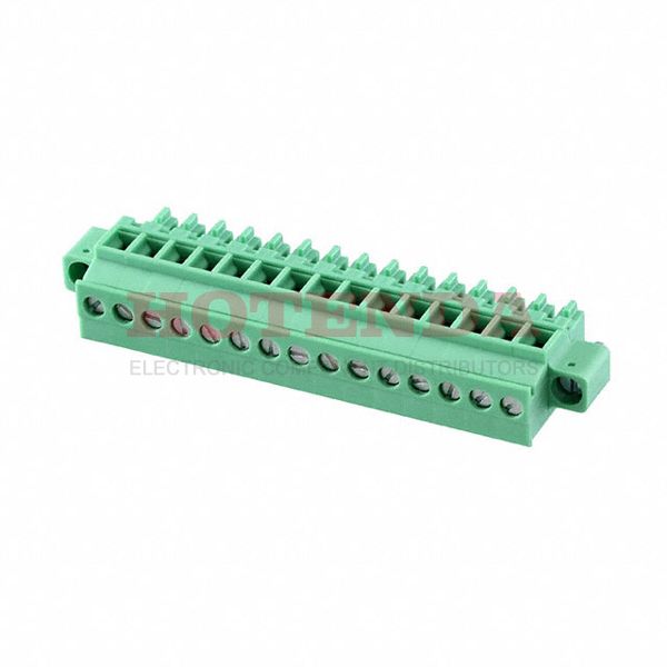 1828472 - Bulk 0.150 3.81mm Green 1 Levels Free Hanging (In-Line) Plug, Female Sockets COMBICON MCVR Polyamide (PA), Nylon Tin