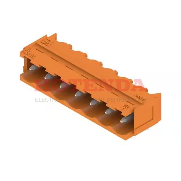 1148200000 - Connector Wire to Board Male Header 7 Position 5.08mm Right Angle Solder Through Hole Orange Box