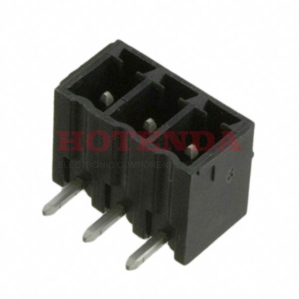 ELVH03100 - TERM BLOCK HDR 3POS 90DEG 3.81MM