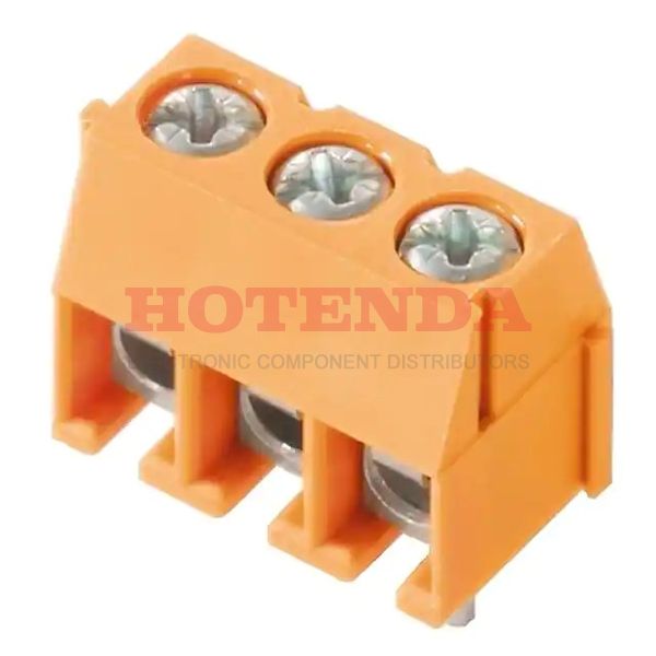 1912320000 - 0.138 3.50mm Orange Bulk Thermoplastic, Wemid Through Hole Horizontal with Board Screw - Leaf Spring, Wire Guard 1 Levels 16-28 AWG Omnimate PS