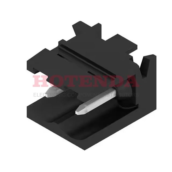 1812430000 - Conn Shrouded Header M 2 POS 5mm Solder RA Thru-Hole T/R