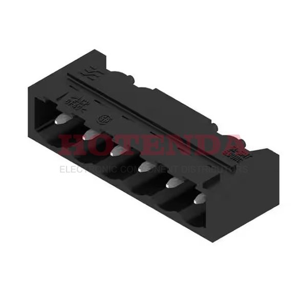 1840160000 - Conn Shrouded Header M 6 POS 5mm Solder RA Thru-Hole Box