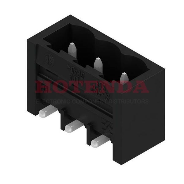 1877750000 - Conn Shrouded Header HDR 3 POS 5.08mm Solder RA Thru-Hole T/R