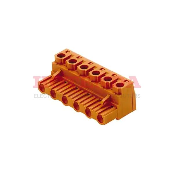 1623100000 - TERM BLOCK PLUG 7POS STR 7.62MM