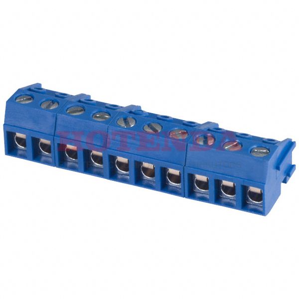 ED130/10DS - TERM BLOCK PLUG 10POS 90DEG 5MM