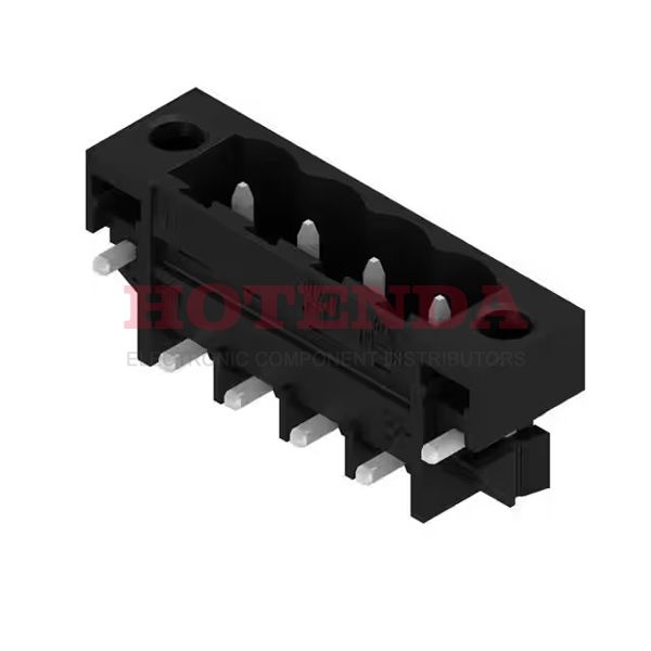 1877020000 - Conn Shrouded Header HDR 4 POS 5.08mm Solder RA Thru-Hole T/R