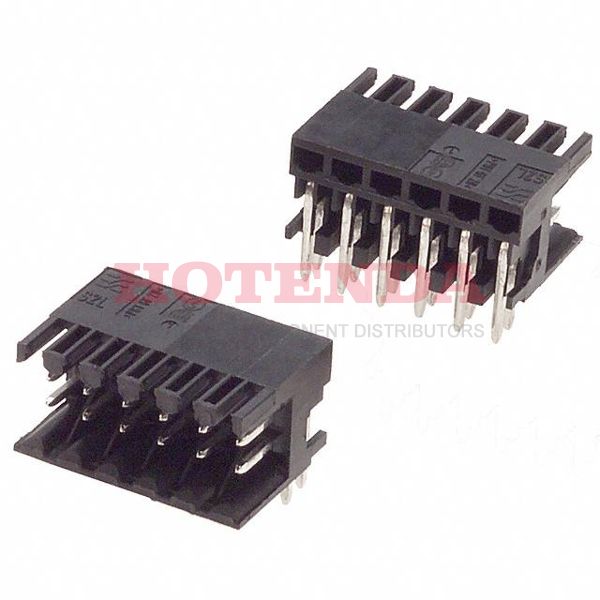 1728340000 - Conn Shrouded Header HDR 12 POS 3.5mm Solder RA Thru-Hole