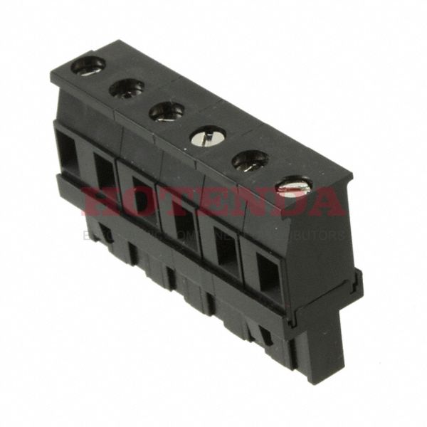 ELFT06450 - Pluggable Terminal Blocks Power Plug .3in 6 Pos. Top Entry