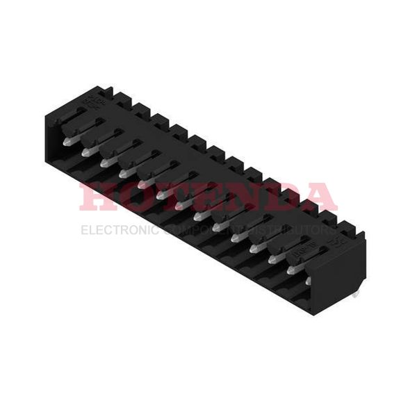 1841750000 - WEIDMULLER 1841750000 Terminal Block, Header, 3.5 mm, 14 Ways, 15 A, 320 V, Through Hole Right Angle
