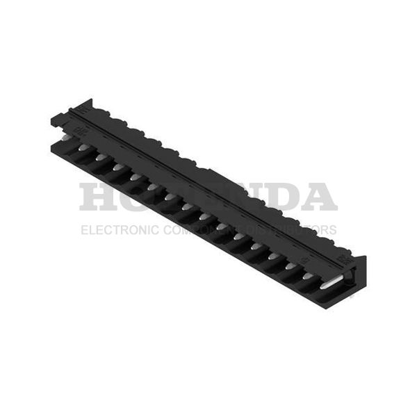 1780090000 - WEIDMULLER 1780090000 Wire-To-Board Connector, Side Entry, SL-SMT 5.08 Series, 16 Contacts, Header, 5.08 mm, Through Hole