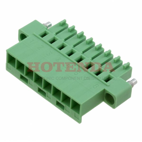 1852422 - Pluggable Terminal Blocks 8 Pos 3.81mm pitch Plug 24-18 AWG Crimp
