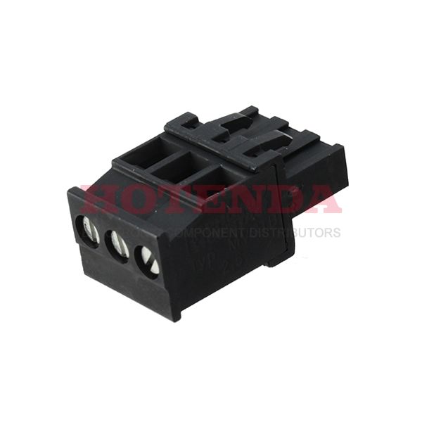 1760491 - Pluggable Terminal Blocks 3 Pos 5mm pitch Plug 24-12 AWG Screw