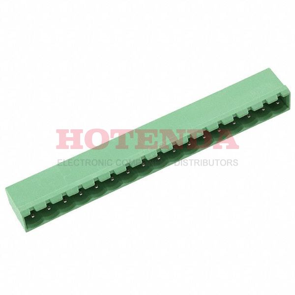 1757611 - Bulk 0.197 5.00mm Green 1 Levels Through Hole Header, Male Pins, Shrouded (4 Side) COMBICON MSTBA Polyamide (PA), Nylon Tin